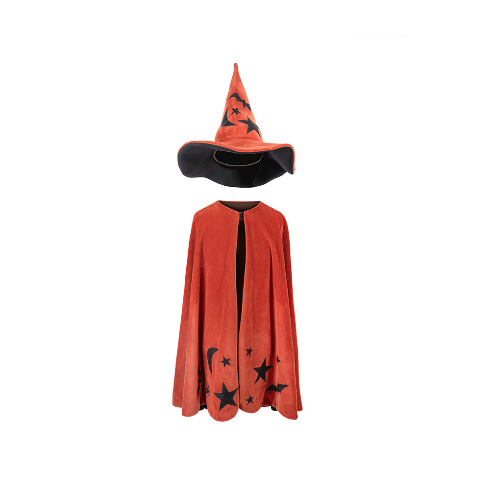 Great Pretenders κάπα πορτοκαλί με καπέλο Halloween, 4-6 νούμερο