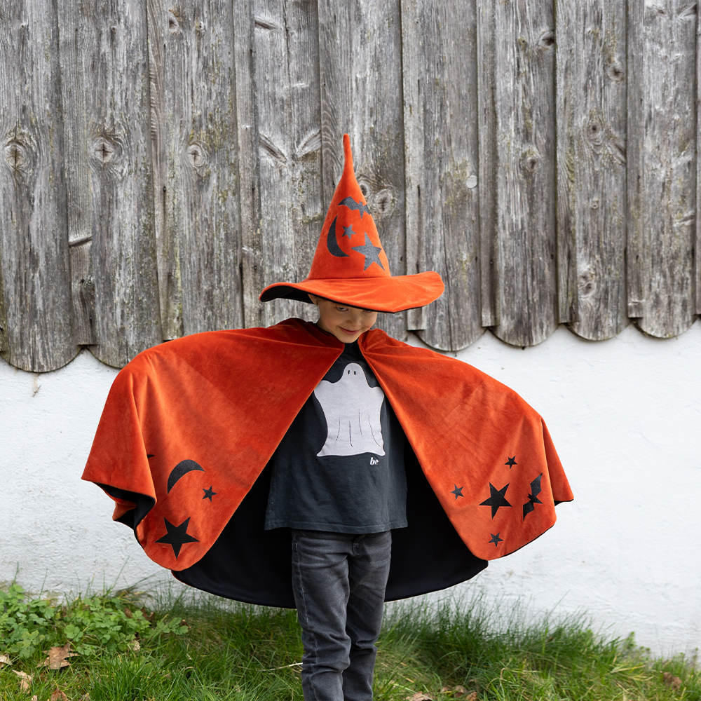 Great Pretenders κάπα πορτοκαλί με καπέλο Halloween, 4-6 νούμερο - Image 2